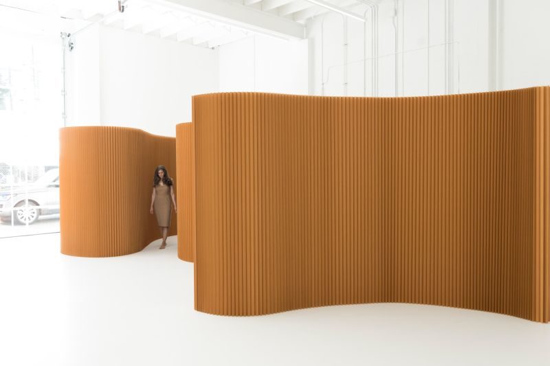 Kraft Paper Softwall Room divider