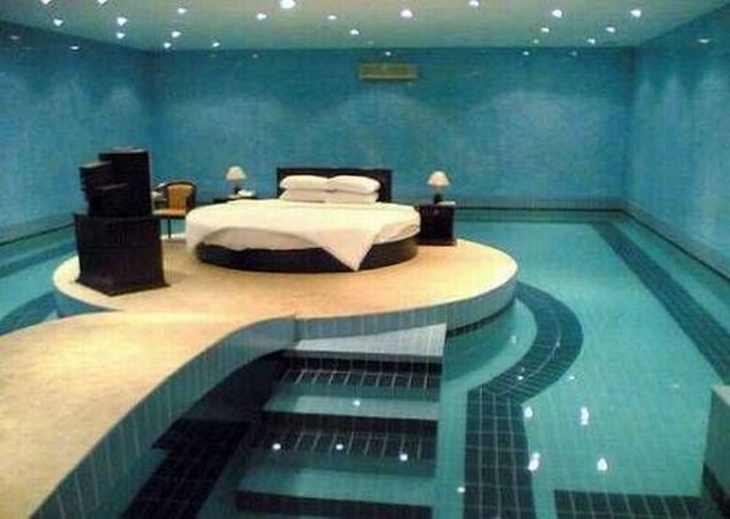 Swimming pool master bedroom design ideas