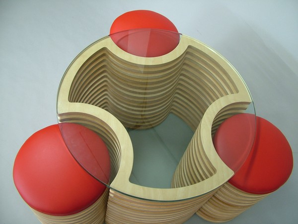 3D Coffee Table and Stools