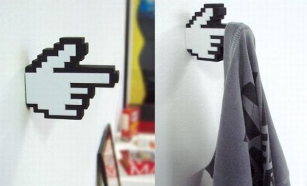 8-Bit pixelated pointy finger