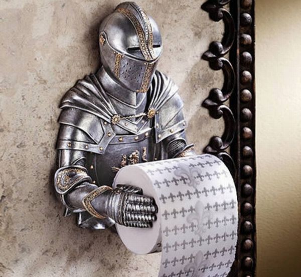 A Knight to Remember Gothic Bath Tissue Holder