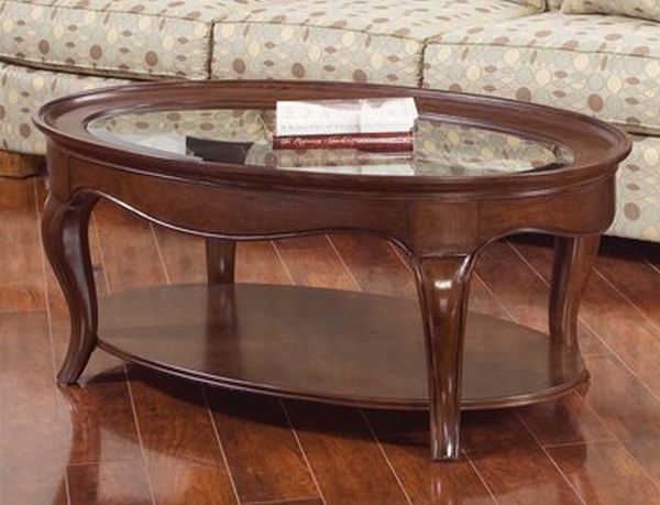 American Drew 091-911 Cherry Grove Oval Cocktail Coffee Table