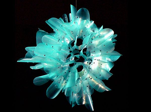 Aurora Robson’s recycled chandeliers