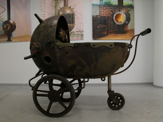 baby carriage made of naval mine 1 52