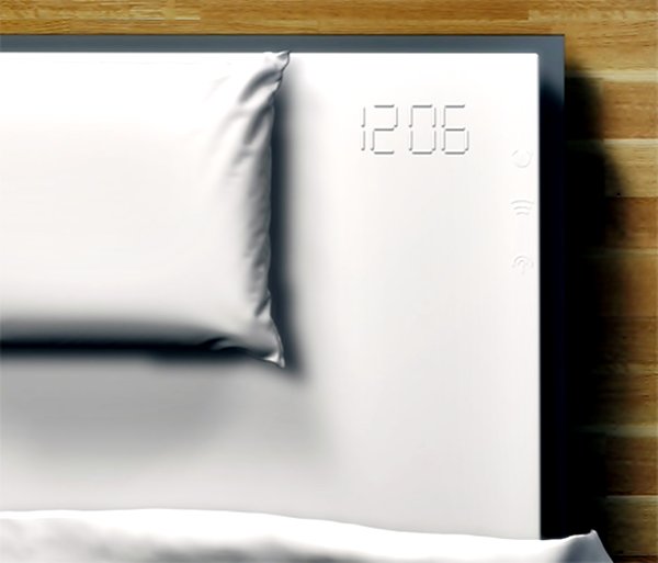 Bed sheet embedded alarm clock