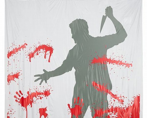 Bloody Shower Curtain