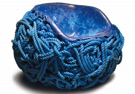 blue rope chair