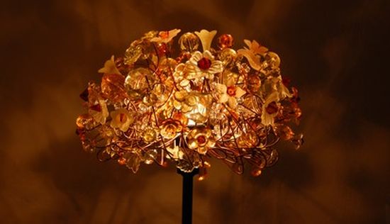california gold table lamp