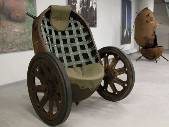 chair made of naval mine shell 2 52