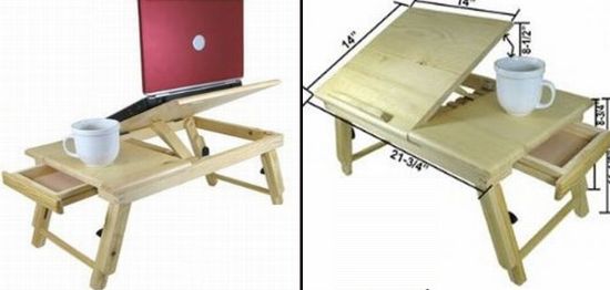 Adjustable Computer Laptop Bed Desk Lets You Relax While You