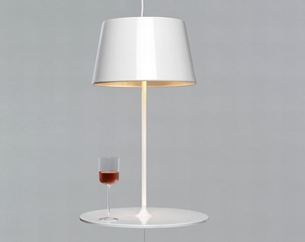 Contemporary Scandinavian Interior Table Light Design Illusion