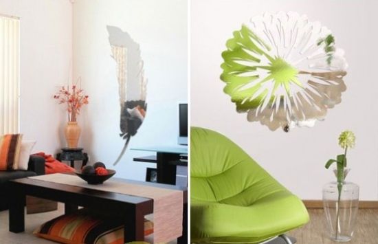 cool wall stickers with mirror effect by acte deco