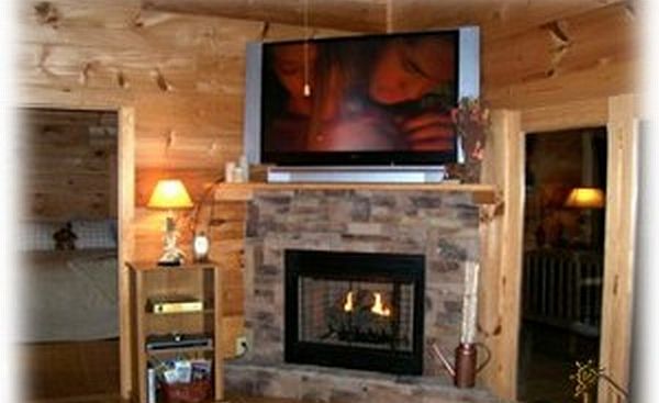 Corner fireplace
