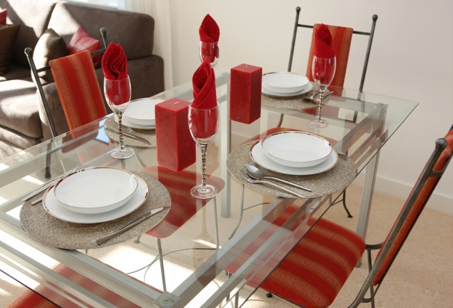 Dining off Glass Tables