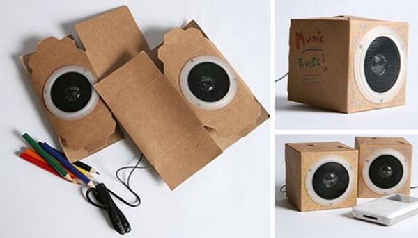 Eco-Friendly Cardboard Speakers