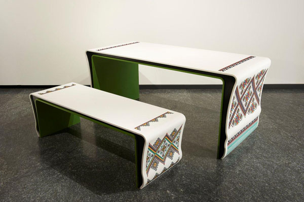 Embroidered Furniture by Yaroslav Galant