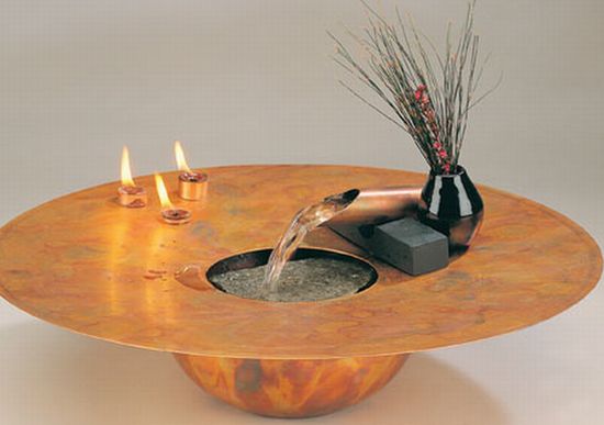 Fire & Water Fountain brings tranquility to your home - Hometone - Home