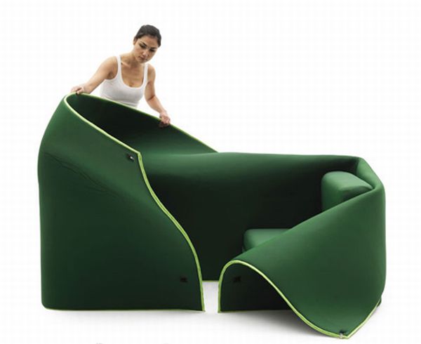 flexible and cozy sofa by campeggi