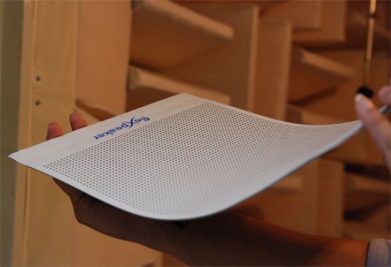 flexspeaker paper thin speakers