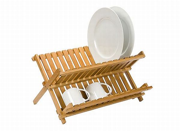 Folding Bamboo Dish Rack