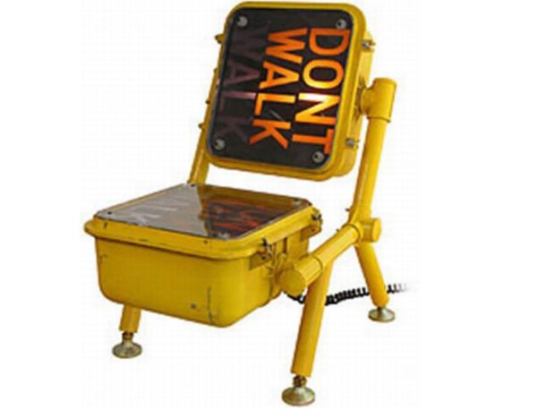 Furniture made from recycled signs