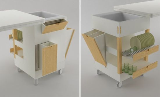 futuristic kitchen concept for small room rubica b