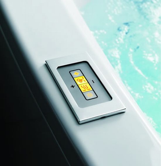 glass idromassaggio linea180 bathtub control 7881