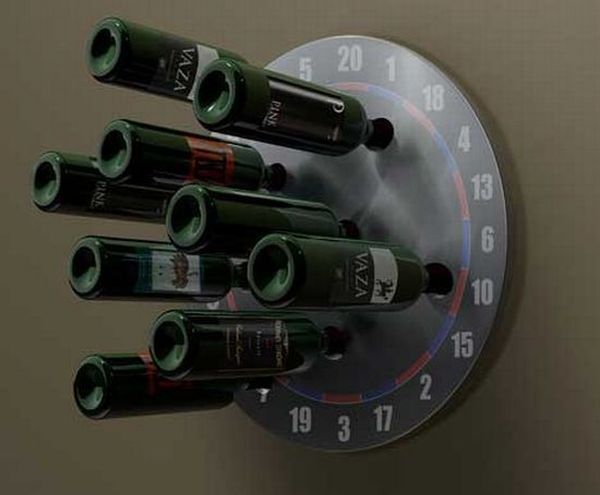 Gottacha dartboard wine rack