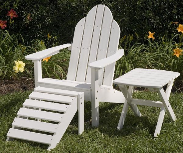 Great American Woodies Lifestyle Recycled Plastic Flat Back Adirondack Chair