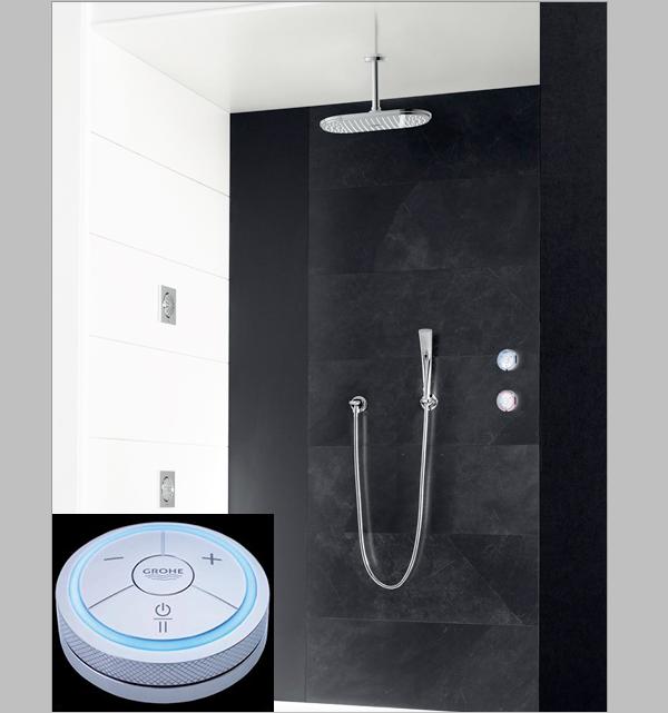 grohe digital faucet with shower and controller