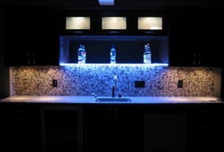 illuminated led bar shelves