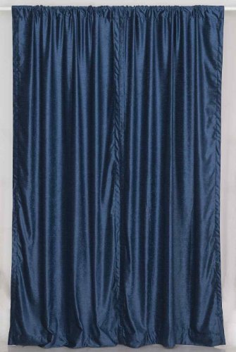 light blue curtains with liner