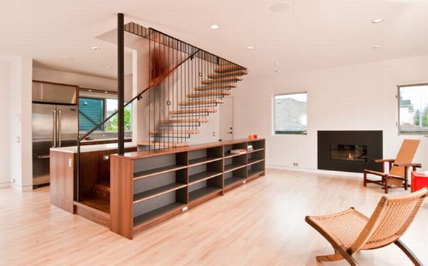 Integrated cabinet stairs