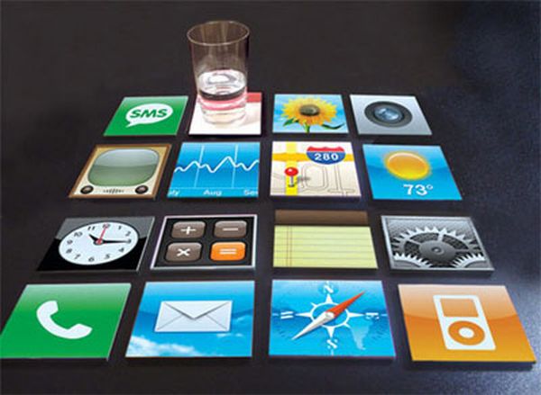 iPhone coaster set