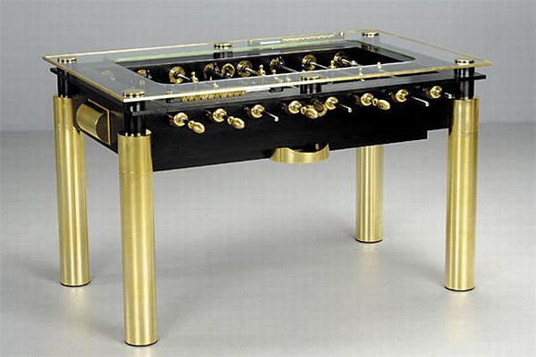 Lux gold foosball table