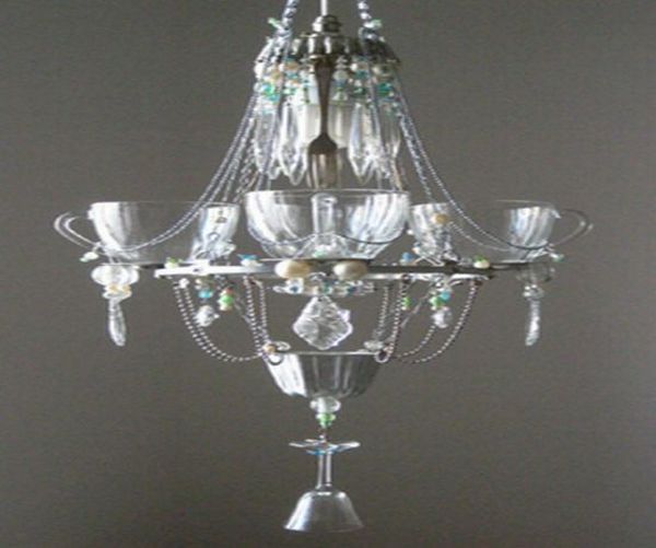 Madeleine Boulesteix’s recycled kitchen chandelier