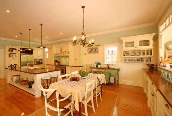 Natural elements of french kitchen