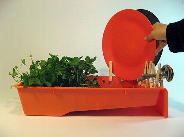 Orange Dish Rack