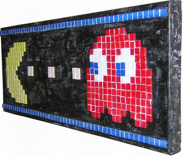 Pac man mosaic art