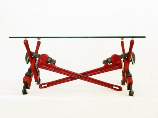 pipe wrench coffee table 1