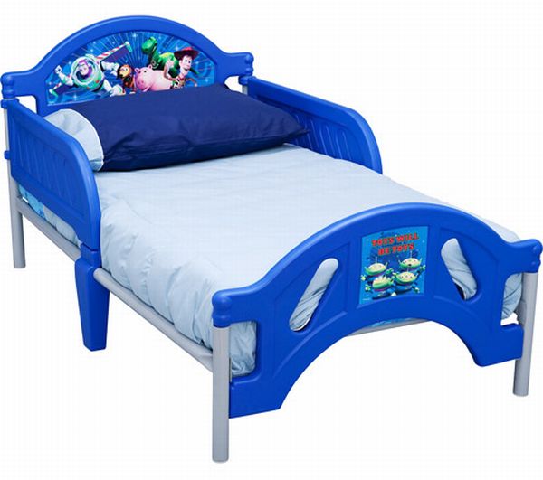 Plastic beds with toy stories