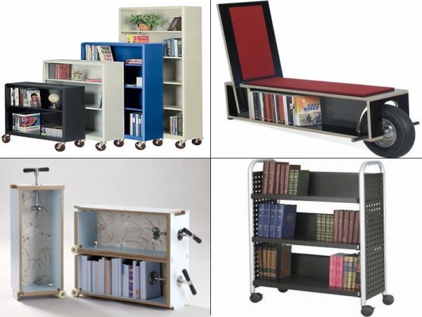 Bookshelf On Wheels 10 Best Portable Bookshelf Designs For Book