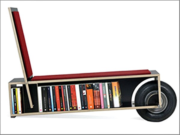 Portable mobile Bookshelf automated home furniture