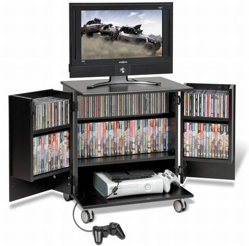 Prepac Mobile Gaming Cart Tv Stand Hometone Home Automation