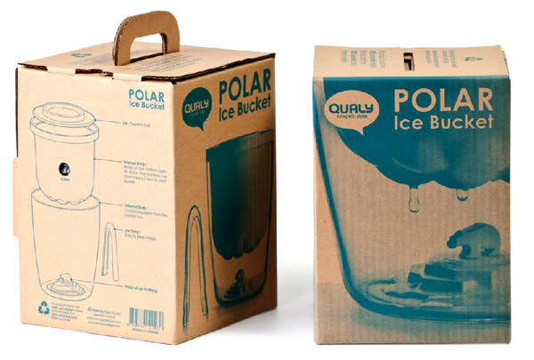 Qualy Polar Bear Ice Bucket