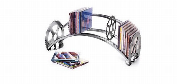 Recycled CD Rack