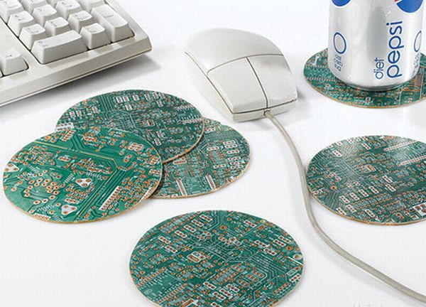 Recycled Motherboard Coasters