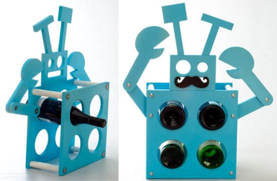 robot wine rack