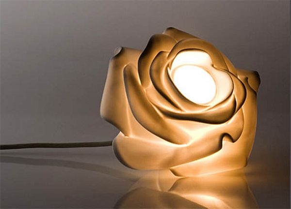 Rose flower shaped lamps