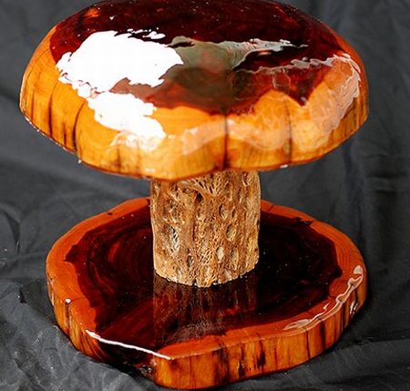 rustic mushroom lamp1